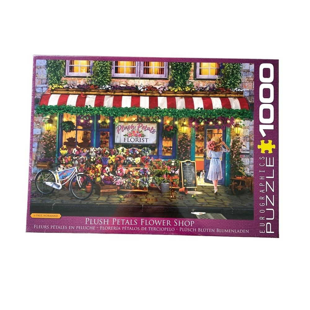 Eurographics Plush Petals Florist Summer Puzzle 1000 Pieces USA Made
